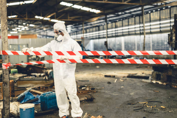 Professional Crime Scene Cleanup technician working in Hainesport, NJ